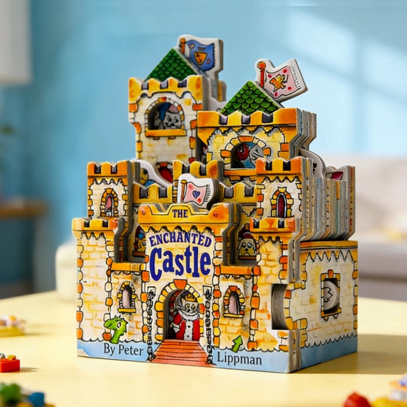 进口英文原版正版 Mini House 迷你城堡 The Enchanted Castle 睡美人 猫公主 迷你屋系列 奇幻城堡 玩具书 纸板造型书