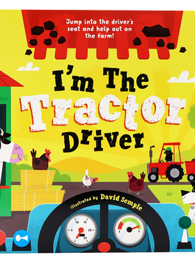 牛津精品认知绘本 我是拖拉机司机 英文原版绘本I'm The Tractor Driver 交通工具职业认知图画书 平装大开Oxford牛津大学出版