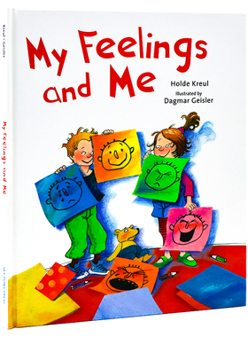 我的感觉 英文原版 My Feelings and Me 儿童情绪绘本 亲子互动早教图画书  插画师Dagmar Geisler 精装全彩 审视自己的情感世界