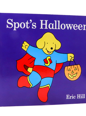 小波的万圣节 Spot's Goes to Halloween 英文原版绘纸板翻翻书小玻在哪里系列 where is spot Eric Hill 英语启蒙绘本 万圣节主题