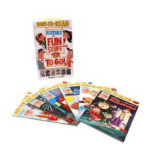 进口原版正版英文绘本 Ready to Read 系列读本 History of Fun Stuff to Go!有趣的历史6册盒装历史启蒙准备阅读