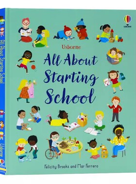Usborne出品 关于开学的一切 英文原版绘本 All About Starting School 关于孩子学校生活的启蒙指南 了解校园生活以及需要准备啥