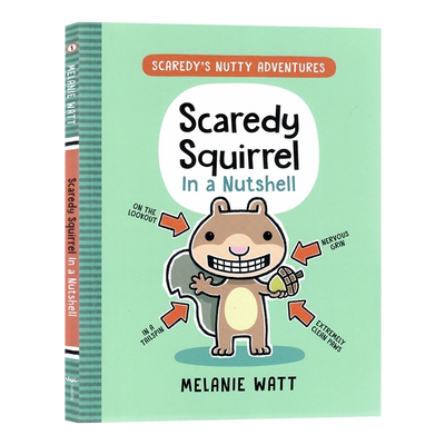 松鼠斯卡迪不情愿的事英文原版绘本 Scaredy Squirrel In a Nutshell 胆小鬼松鼠系列儿童动物漫画故事进口原版书籍