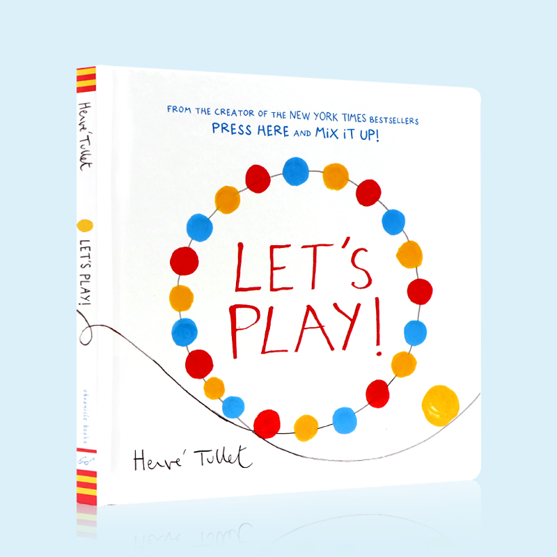 Let's Play  一起玩！法国童书大师埃尔维杜莱 Herve Tullet 英文原版绘本给孩子的儿童艺术启蒙书互动色彩启蒙精装书0-3岁