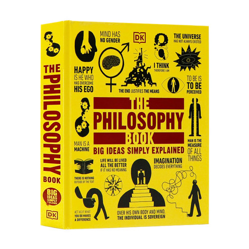 进口英文原版 The Philosophy Book DK 哲学百科图解 类的思想百科哲学书 全彩精装 Big Ideas Simply Explained