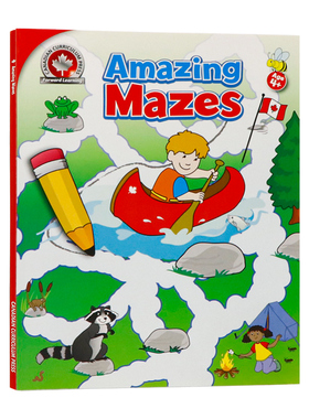 神奇的迷宫 英文原版 Amazing Mazes 儿童英语学习工具书全彩插图小学生教学教辅Canadian Curriculum Press