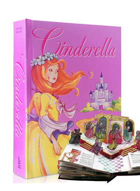 灰姑娘立体书 Cinderella Pop Up book 英文原版绘本 手工创意3D立体书 立体书大师Matthew Reinhart 马修莱因哈特ReinhartMatthew