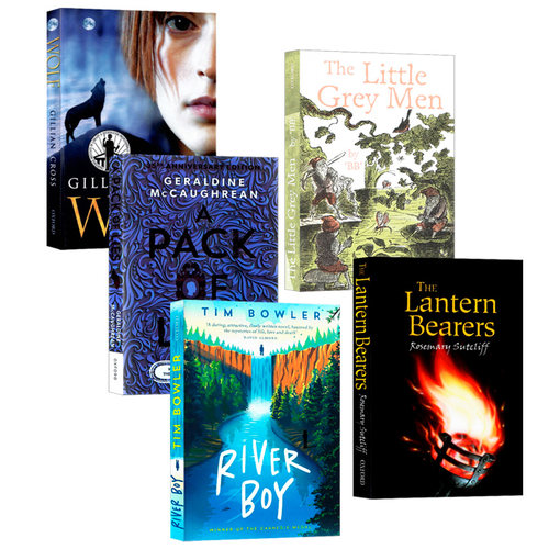 牛津大学出版社卡内基奖获奖儿童小说系列5册 英文原版 River Boy/The Little Grey Men/The Lantern Bearers 河的男孩/小灰人