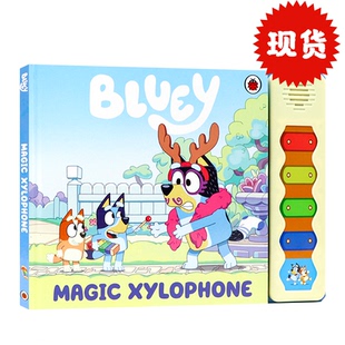 Xylophone 儿童卡通动画故事绘本 魔法木琴发声书 亲子共读图画书发声书 Book Sound Magic Bluey 英文原版 小蓝狗布鲁伊 现货
