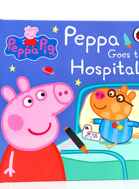 小猪佩奇去医院 英文原版 Peppa Pig: Peppa Goes to Hospital 幼儿童启蒙绘本认知图画故事纸板书 粉红猪小妹 睡前亲子阅读