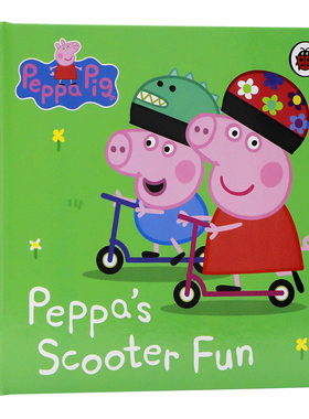 佩奇骑滑板车英文原版绘本 Peppa Pig: Peppa’s Scooter Fun 粉红猪小妹小猪佩琦小猪佩奇亲子共读睡前图画故事精装纸板书