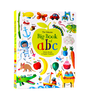 Usborne出品 亲子共读 英文早教启蒙 ABC 进口英文原版 正版 精装 Big 字母大书 儿童字母学习英语单词认知图画书 现货 Book 大开
