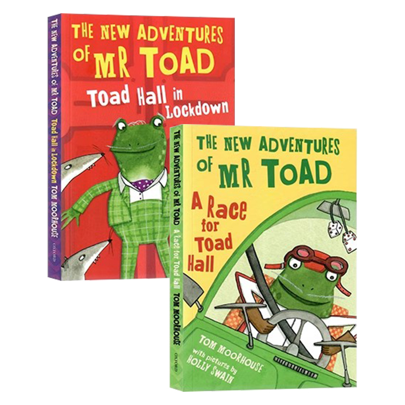 蟾蜍先生的新冒险2册 The New Adventures of Mr Toad 英文原版章节桥梁书蟾蜍馆比赛/蟾蜍厅被封锁 中小学课外英语阅读书