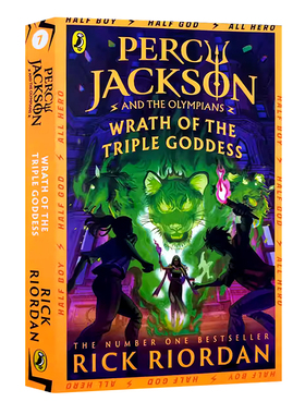 波西杰克逊第一季第7册三相女神之怒英文原版小说Percy Jackson and the Olympians Wrath of the Triple Goddess青少年科幻书