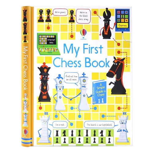 Usborne 我的第yi本国际象棋书 英文原版 My First Chess Book 尤斯伯恩 下棋指南 精装 Katie Daynes 全彩插图