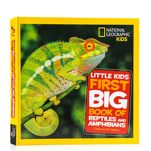 美国国家地理小百科英文原版Little Kids First Big Book of Reptiles and Amphibians爬行动物和两栖动物儿童科普启蒙绘本图画书