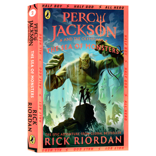 and 正版 Jackson 学生英语课外阅读 Riordan 进口英文原版 小说 the Percy 波西·杰克逊与魔兽之海 Monsters Sea Rick 平装