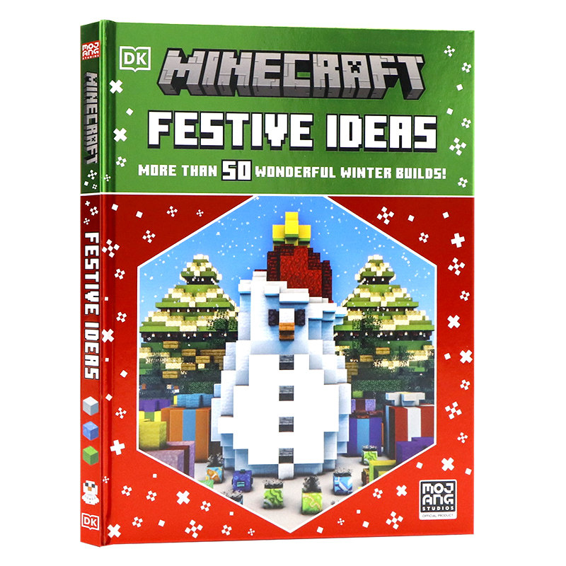 DK我的世界节日创意指南 Minecraft Festive Ideas 英文原版 50多个精彩的冬季建筑点子儿童冒险搭建游戏周边官方精装亲子圣诞主题,书籍/杂志/报纸,儿童读物原版书,淘宝优惠券,粉丝福利购,淘宝优惠卷