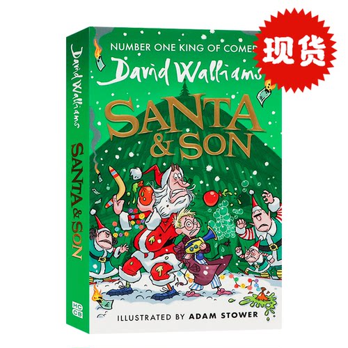 现货 大卫威廉姆斯 圣诞老人与儿子 英文原版 Santa and Son 儿童课外幽默 插图小说 文学故事 英语读物 David Williams 平装