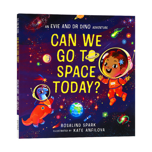 我们今天能去太空吗 Evie & Dr Dino Can We Go to Space Today 英文原版绘本 亲子早教认知英语启蒙 平装大开本