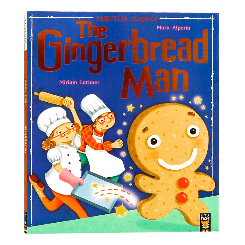 姜饼人 英文原版绘本 The Gingerbread Man 儿童英语启蒙图画故事书小老虎经典童话故事读物Mara Alperin著Little Tiger Press出版