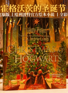 霍格沃茨的圣诞节 英文原版 Christmas At Hogwarts 哈利波特与魔法石官方绘本小说 JK罗琳 哈利波特