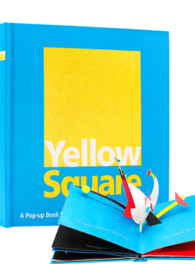 黄色方块创意立体书 Yellow Square Classic Collectible Pop-Up 英文原版绘本 艺术设计 启蒙开发学习  趣味童书 David A. Carter