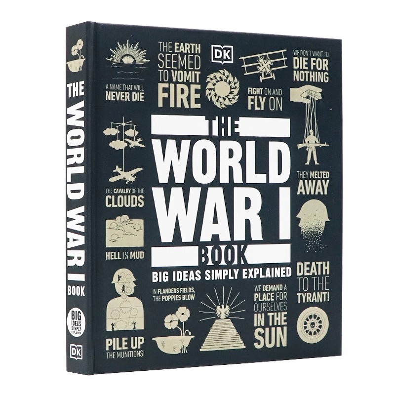 DK 第一次世界大战百科 人类思想百科 The World War I Book 英文原版 索关键战役战术科技转折点 附百余关键事件 精装
