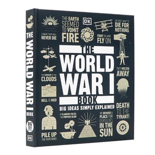 DK 第一次世界大战百科 人类思想百科 The World War I Book 英文原版 索关键战役战术科技转折点 附百余关键事件 精装