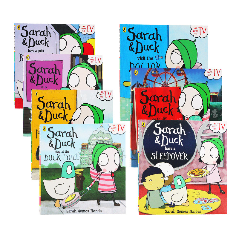 莎拉和乖乖鸭系列 英文原版绘本 sarah and duck 儿童英语早教启蒙