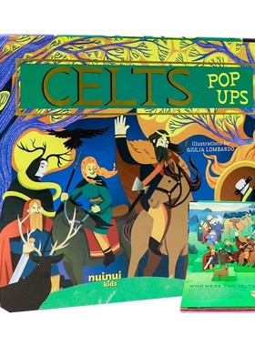 古文明系列凯尔特人弹出式立体书英文原版绘本 Ancient Civilisations Pop-Ups Celts 儿童历史科普精装纸板3D视觉立体翻翻书