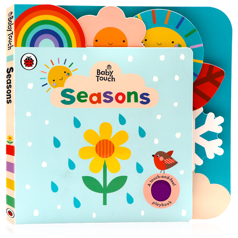 小瓢虫四季触摸错层书 Ladybird Baby Touch Seasons 英文原版绘本 幼儿童季节认知启蒙大开本撕不烂纸板书 0-1-2-3岁宝宝感官训练