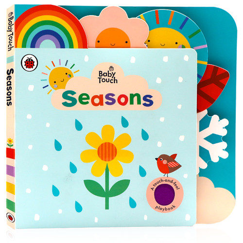 小瓢虫四季触摸错层书 Ladybird Baby Touch Seasons 英文原版绘本 幼儿童季节认知启蒙大开本撕不烂纸板书 0-1-2-3岁宝宝感官训练
