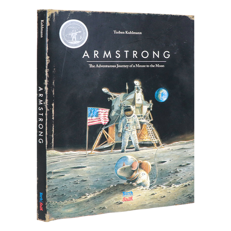 传奇小鼠冒险系列成为阿姆斯特朗 Armstrong the adventurous journey of a mouse to the moon英文原版绘本宇宙航天科普文学故事