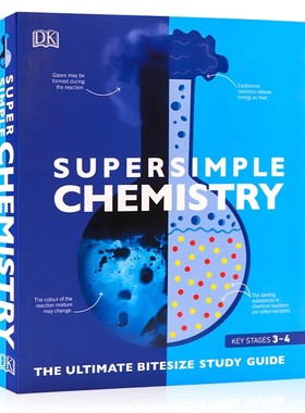 DK化学研究指南 英文原版 SuperSimple Chemistry 儿童英语科普百科读物 青少年课外插画读物化学小实验科学指南 彩图大开本