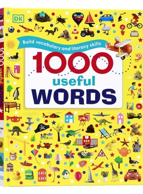 DK 1000词进口英文原版正版常用英语1000词 1000 Useful Words 儿童英语启蒙插图图解字典词典 单词词汇量积累读写能力提升 精装