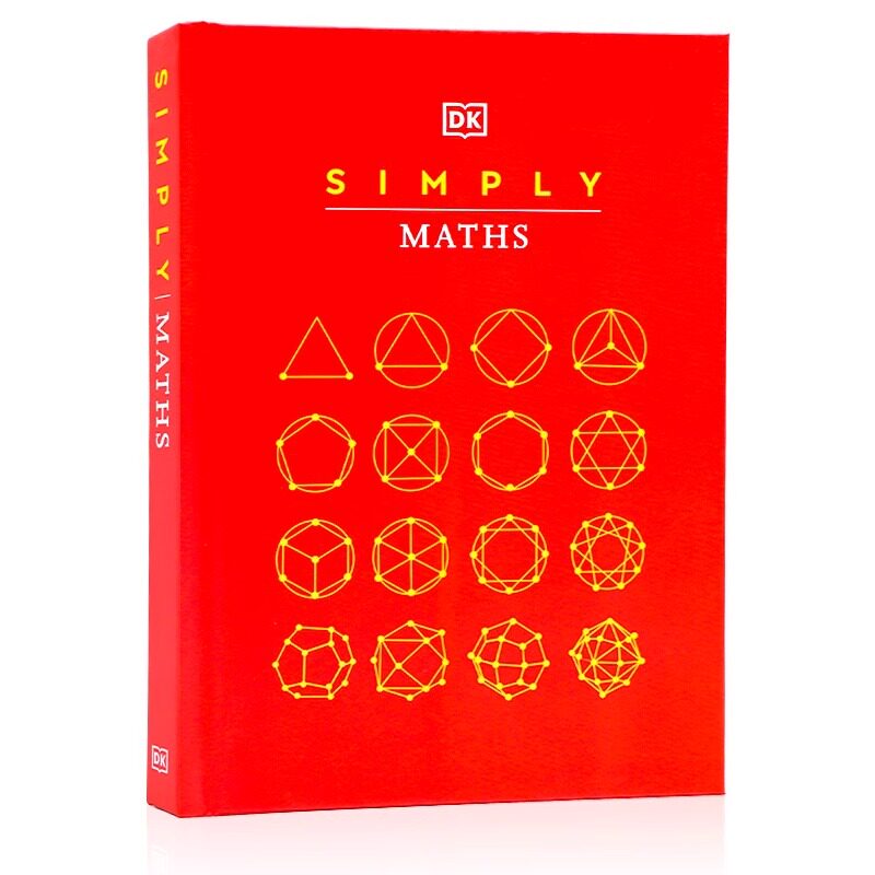 进口英文原版 DK Simply Maths 简单的数学 图解百科全书 数学概念微积分概率统计学习指南精装全彩插图 儿童数学启蒙认知科普百科