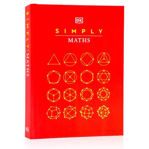 进口英文原版 DK Simply Maths 简单的数学 图解百科全书 数学概念微积分概率统计学习指南精装全彩插图 儿童数学启蒙认知科普百科