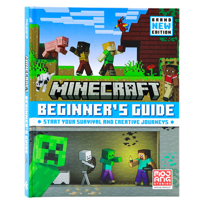 我的世界初学者指南全新版英文原版 Minecraft Beginner s Guide All New edition 生活休闲 Mojang AB游戏周边书精装大开绘本