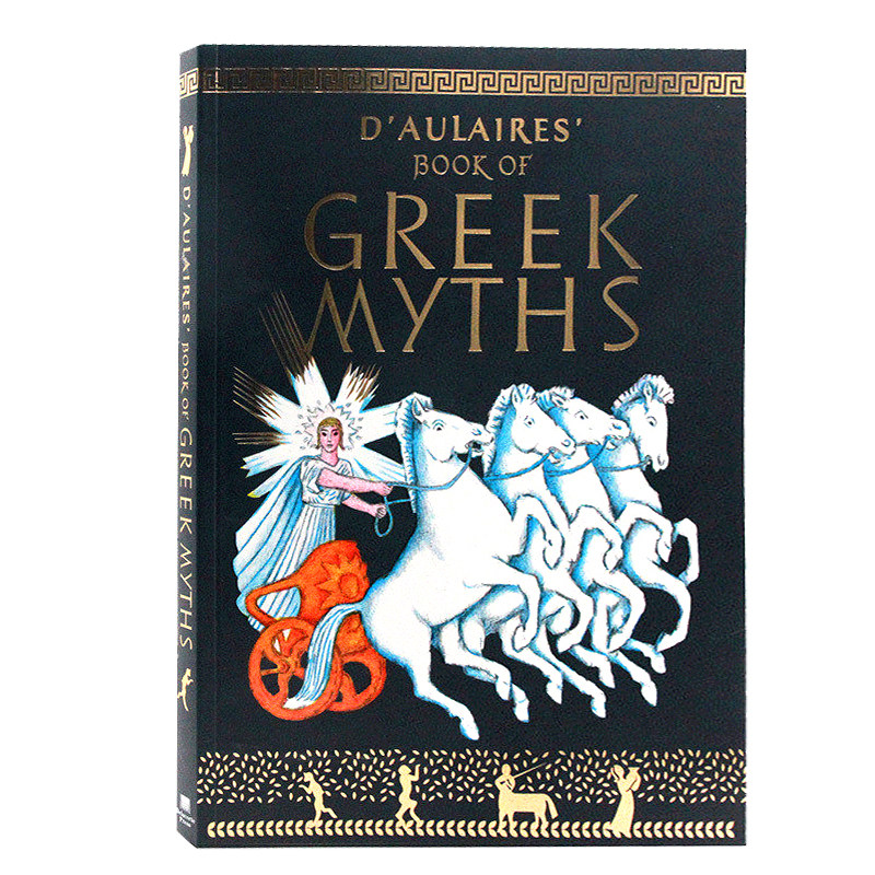 现货进口英文原版正版 D'Aulaire's Book of Greek Myths 多莱尔的希腊神话 外国儿童文学读物 英语童话故事绘本书 平装彩绘大开本