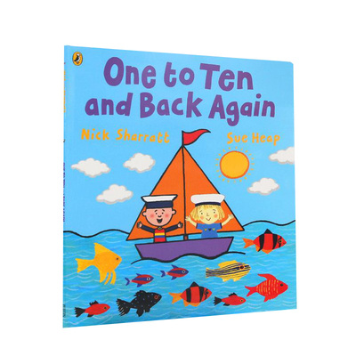 英文原版绘本 One to Ten and Back Again 数数 儿童英语启蒙图画书 名家Nick Sharratt 作品 平装大开本
