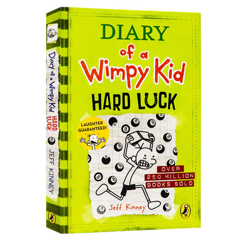 进口英文原版正版 Diary of a Wimpy Kid #8: Hard Luck 小屁孩日记 哭包日记 儿童图画故事书 漫画 儿童文学 美版