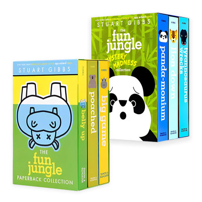 谁杀死了河马亨利 欢乐丛林1-6册盒装 英文原版小说 The Fun Jungle 斯图亚特吉布斯 动物园侦探冒险神秘故事Spy School同作者
