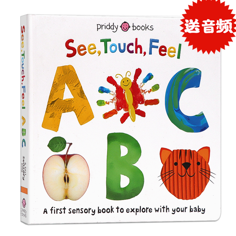 See Touch Feel ABC 触摸书字母英文原版绘本英文版原版单词学习书籍幼儿英语启蒙纸板书字母图书认知能力启蒙Roger Priddy 书籍/杂志/报纸 儿童读物原版书 原图主图