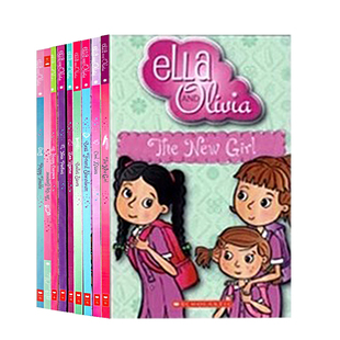 平装 社 Ella 姐妹花 课外兴趣阅读 Olivia 图书 and 故事书学乐出版 艾拉和奥利维亚系列9册套装 儿童章节桥梁书 英文原版