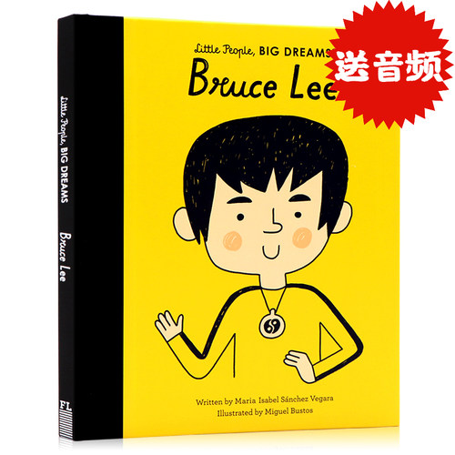 进口英文原版绘本 小人物大梦想系列 李小龙 电影明星 Little People Big Dreams Bruce Lee 男孩篇 儿童英语启蒙励志名人传记精装