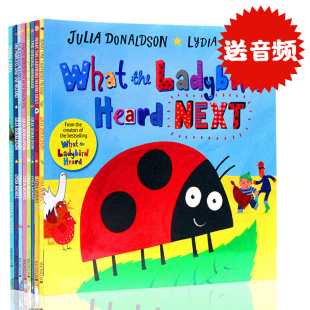 and What 小瓢虫听故事8本套装 Heard the Ladybird Other 进口英文原版 Stories儿童图画故事绘本书咕噜牛同作者Julia Donaldson