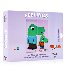 抽拉玩机关操作书 感觉情绪 Pull and Play Feelings 英文原版绘本 亲子互动玩具书 幼儿情商行为习惯培养游戏书 0-4岁英语启蒙