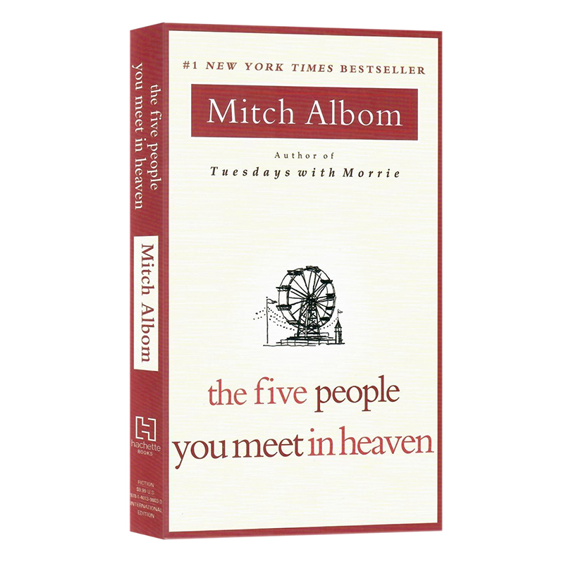 你在天堂里遇见的五个人 英文原版小说 Five People You Meet in Heaven 关于人性与爱的故事心灵治愈小说同名改编电影Mitch Albom