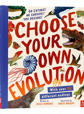 选择你的进化灭绝还是生存由你决定英文原版 Choose Your Own Evolution Go Extinct or Survive You Decide 儿童课外科普读物精装
